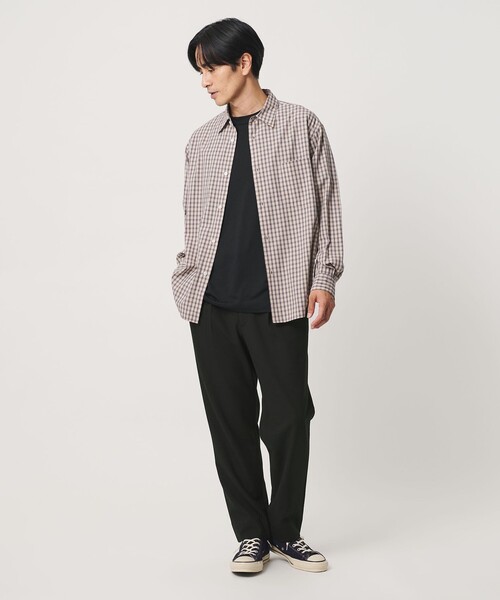 BEAUTY&YOUTH UNITED ARROWS（ビューティーアンドユースユナイテッドアローズ）の「アルガン トロ 1プリーツ テーパード パンツ NO.7 タテヨコストレッチ（その他パンツ・メンズ・ブラック/ベージュ/ダークグレー・XL/L/M/S）」の12枚目の写真