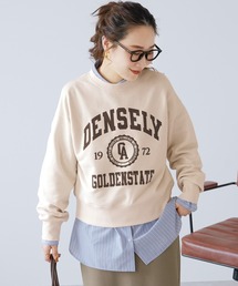 カレッジフロッキーロゴプリントスウェット
