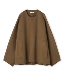 ウールダブルフェイス マントコート