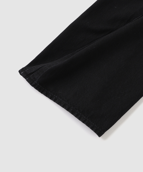 NVRFRGT(ネヴァーフォーゲット)の「NVRFRGT / ネヴァーフォーゲット 3D TWISTED WIDE LEG JEANS F.BLAC(デニムパンツ・メンズ・ブラック・3/2/1)」の5枚目の写真