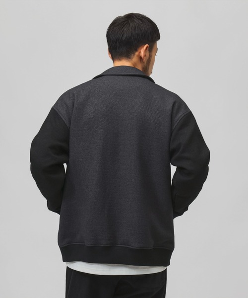 NEW BALANCE（ニューバランス）の「【別注】ニューバランス New Balance ウールライクバーシティージャケット 限定コラボ（ブルゾン・メンズ・チャコールグレー/ネイビー/ブラック・S/M/L/LL）」の15枚目の写真