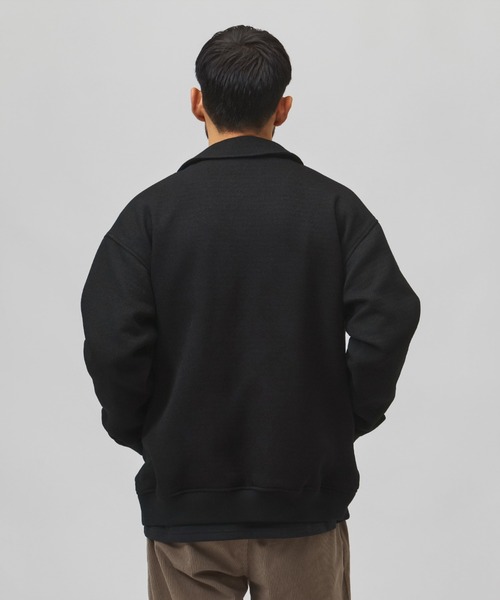 NEW BALANCE（ニューバランス）の「【別注】ニューバランス New Balance ウールライクバーシティージャケット 限定コラボ（ブルゾン・メンズ・チャコールグレー/ネイビー/ブラック・S/M/L/LL）」の9枚目の写真