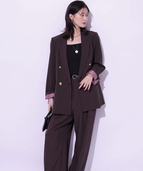 Arpege story(アルページュストーリー)の「タックワイドパンツ(その他パンツ・レディース・ブラック/ダークブラウン/チャコールグレー・0/1/2)」の20枚目の写真