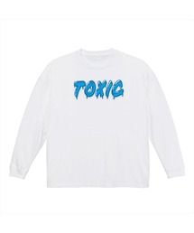 NOBOUND(ノーバウンド) 長袖Tシャツ メルティングTOXIC ロゴ プリント ビッグシルエット 5.6オンス ビッグTシャツ メンズ レディース ユニセックス ストリート