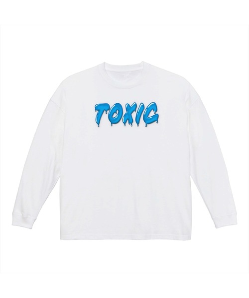 NOBOUND(ノーバウンド)の「NOBOUND(ノーバウンド) 長袖Tシャツ メルティングTOXIC ロゴ プリント ビッグシルエット 5.6オンス ビッグTシャツ メンズ レディース ユニセックス ストリート(Tシャツ/カットソー・メンズ・ホワイト系1/ホワイト系3/ホワイト系2/ホワイト系4/ブラック系2/ブラック系1/ブラック系8/ブラック系7/ブラック系6/ブラック系5/ブラック系4/ブラック系3・XL/L/M/S)」の1枚目の写真