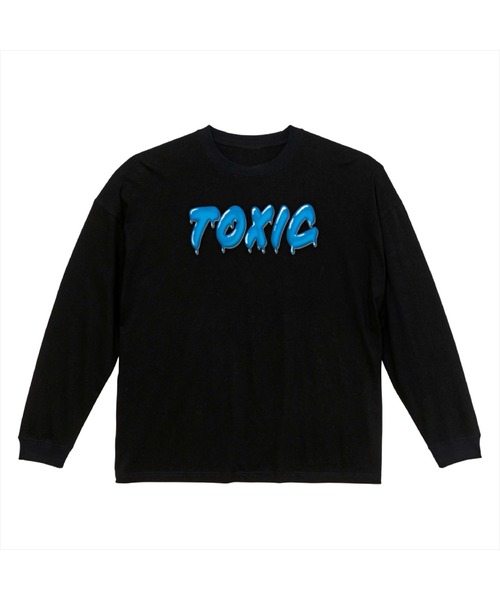 NOBOUND(ノーバウンド)の「NOBOUND(ノーバウンド) 長袖Tシャツ メルティングTOXIC ロゴ プリント ビッグシルエット 5.6オンス ビッグTシャツ メンズ レディース ユニセックス ストリート(Tシャツ/カットソー・メンズ・ホワイト系1/ホワイト系3/ホワイト系2/ホワイト系4/ブラック系2/ブラック系1/ブラック系8/ブラック系7/ブラック系6/ブラック系5/ブラック系4/ブラック系3・XL/L/M/S)」の5枚目の写真