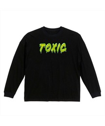 NOBOUND(ノーバウンド) 長袖Tシャツ メルティングTOXIC ロゴ プリント ビッグシルエット 5.6オンス ビッグTシャツ メンズ レディース ユニセックス ストリート