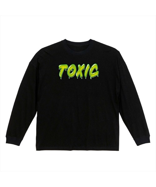 NOBOUND(ノーバウンド)の「NOBOUND(ノーバウンド) 長袖Tシャツ メルティングTOXIC ロゴ プリント ビッグシルエット 5.6オンス ビッグTシャツ メンズ レディース ユニセックス ストリート(Tシャツ/カットソー・メンズ・ホワイト系1/ホワイト系3/ホワイト系2/ホワイト系4/ブラック系2/ブラック系1/ブラック系8/ブラック系7/ブラック系6/ブラック系5/ブラック系4/ブラック系3・XL/L/M/S)」の6枚目の写真
