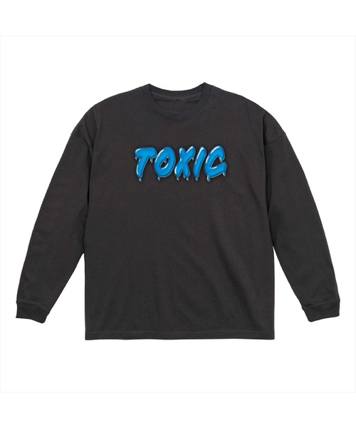NOBOUND(ノーバウンド)の「NOBOUND(ノーバウンド) 長袖Tシャツ メルティングTOXIC ロゴ プリント ビッグシルエット 5.6オンス ビッグTシャツ メンズ レディース ユニセックス ストリート(Tシャツ/カットソー・メンズ・ホワイト系1/ホワイト系3/ホワイト系2/ホワイト系4/ブラック系2/ブラック系1/ブラック系8/ブラック系7/ブラック系6/ブラック系5/ブラック系4/ブラック系3・XL/L/M/S)」の9枚目の写真