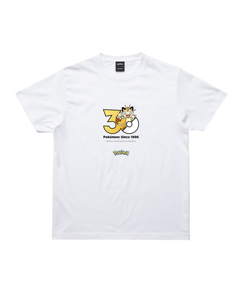 ZOZOSPOT(ゾゾスポット)の「Pokemon 30th Anniversary 1025 T-shirt 「ニャース」(Tシャツ/カットソー・レディース・ホワイト・SMALL/MEDIUM/LARGE/X-LARGE/XX-LARGE/150cm/160cm/XXX-LARGE/100cm/110cm/120cm/130cm/140cm)」の1枚目の写真