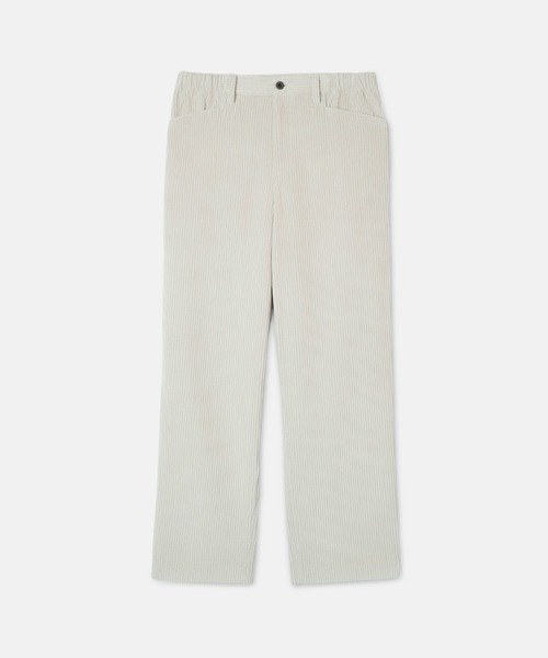 SEAGREEN（シーグリーン）の「SEAGREEN(シーグリーン) WIDE WALE CORDUROY LOOSE PANTS ワイドウェールコーデュロイルーズパンツ（その他パンツ・メンズ・ブラウン/ライトグレー・3/4/2）」の4枚目の写真
