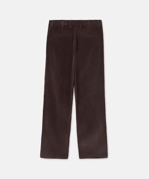 SEAGREEN（シーグリーン）の「SEAGREEN(シーグリーン) WIDE WALE CORDUROY LOOSE PANTS ワイドウェールコーデュロイルーズパンツ（その他パンツ・メンズ・ブラウン/ライトグレー・3/4/2）」の5枚目の写真