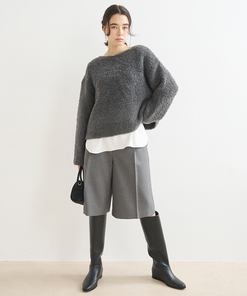 UNFILO（アンフィーロ）の「メランジツイル ハーフパンツ（その他パンツ・レディース・グレー系・LARGE/MEDIUM/SMALL）」の10枚目の写真