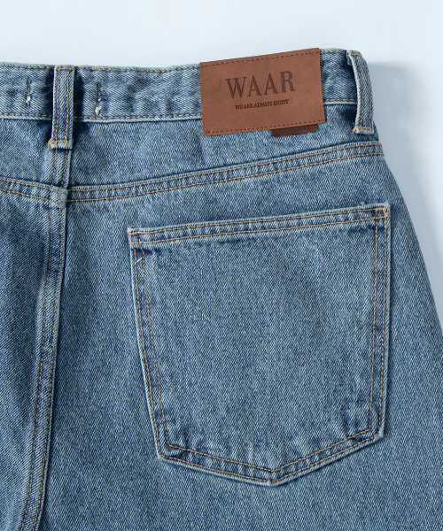 WAAR（ワール）の「M224 ニューセミワイドデニムパンツ_ライトブルー [ショート丈追加]（デニムパンツ・メンズ・その他・S/M/L/S-Short/M-Short/L-Short）」の8枚目の写真
