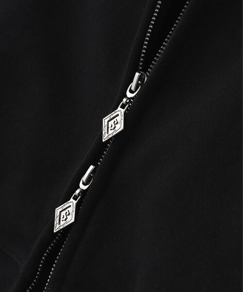 SUPPLIER（サプライヤー）の「SUPPLIER/サプライヤー/Multiple Cross Leather Patch Zip Hoodie（パーカー・メンズ・ブラック/グレー・M/L/XL）」の5枚目の写真
