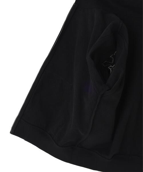 SUPPLIER（サプライヤー）の「SUPPLIER/サプライヤー/Multiple Cross Leather Patch Zip Hoodie（パーカー・メンズ・ブラック/グレー・M/L/XL）」の9枚目の写真