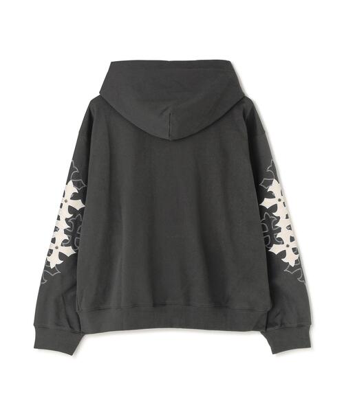 SUPPLIER（サプライヤー）の「SUPPLIER/サプライヤー/Multiple Cross Leather Patch Zip Hoodie（パーカー・メンズ・ブラック/グレー・M/L/XL）」の13枚目の写真