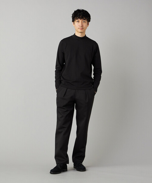 COMME CA MEN（コムサメン）の「【吸水速乾】モックネック ロングスリーブ Tシャツ（Tシャツ/カットソー・メンズ・ホワイト/ブラック/チャコール・M/L）」の8枚目の写真