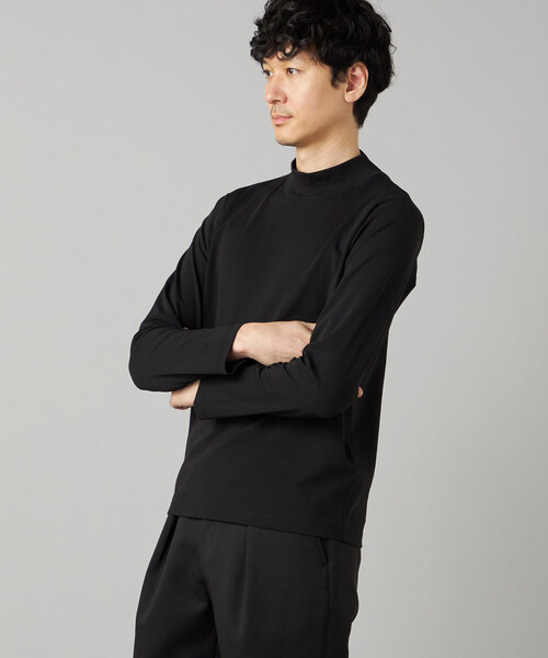 COMME CA MEN（コムサメン）の「【吸水速乾】モックネック ロングスリーブ Tシャツ（Tシャツ/カットソー・メンズ・ホワイト/ブラック/チャコール・M/L）」の10枚目の写真