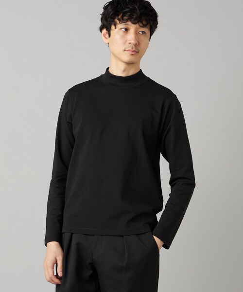 COMME CA MEN（コムサメン）の「【吸水速乾】モックネック ロングスリーブ Tシャツ（Tシャツ/カットソー・メンズ・ホワイト/ブラック/チャコール・M/L）」の11枚目の写真