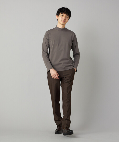 COMME CA MEN（コムサメン）の「【吸水速乾】モックネック ロングスリーブ Tシャツ（Tシャツ/カットソー・メンズ・ホワイト/ブラック/チャコール・M/L）」の13枚目の写真