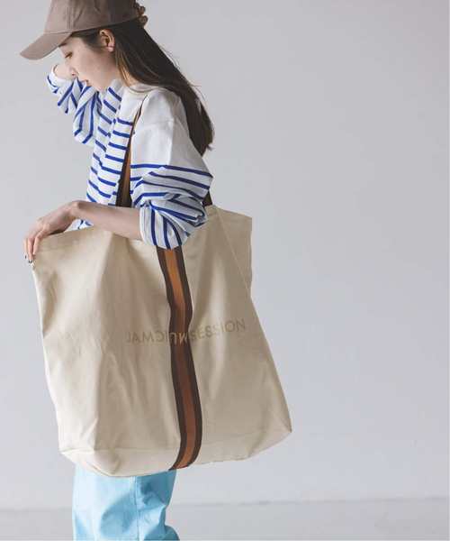 Noble(ノーブル)の「《岡山+WEB限定追加》N.Jam/エヌジャムトートLarge(トートバッグ・レディース・アイボリー/カーキ・FREE)」の1枚目の写真