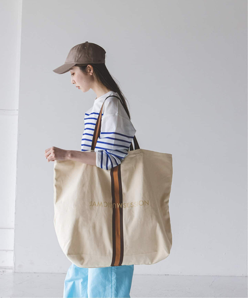 Noble(ノーブル)の「《岡山+WEB限定追加》N.Jam/エヌジャムトートLarge(トートバッグ・レディース・アイボリー/カーキ・FREE)」の3枚目の写真