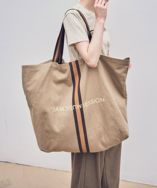 Noble(ノーブル)の「《岡山+WEB限定追加》N.Jam/エヌジャムトートLarge(トートバッグ・レディース・アイボリー/カーキ・FREE)」の6枚目の写真