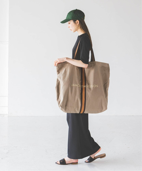 Noble(ノーブル)の「《岡山+WEB限定追加》N.Jam/エヌジャムトートLarge(トートバッグ・レディース・アイボリー/カーキ・FREE)」の9枚目の写真