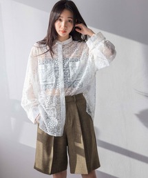 本日限定値下げ⭐︎TORO vintage⭐︎レース装飾長袖シャツブラウスアイボリー ブランド古着】レディースのシャツ/ブラウス（レース）古着通販 - ZOZOUSED