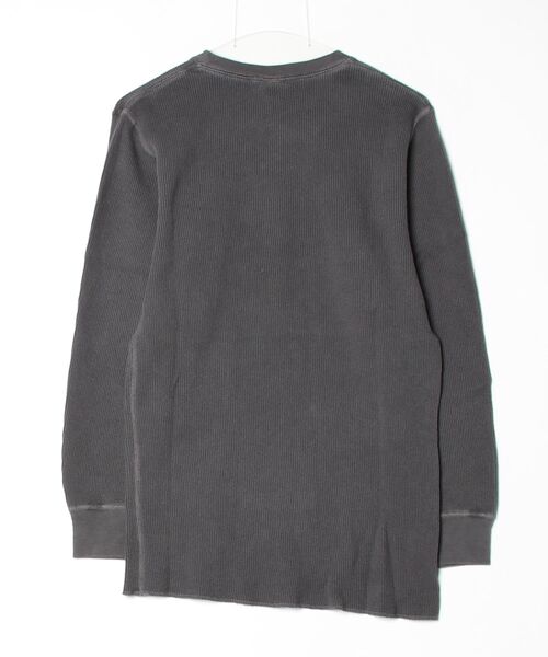 Good On（グッドオン）の「Good On / グッドオン：ロングスリーブサーマルTシャツ：GOLT1202[AST]（Tシャツ/カットソー・メンズ・ブラック・XL/M）」の2枚目の写真