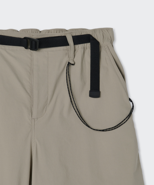 MUSINSA STANDARD WOMAN（ムシンサスタンダードウーマン）の「[シティレジャー] ウィメンズ ナイロン ベルト付き パラシュートパンツ [グレイッシュベージュ]（スウェットパンツ・レディース・その他・30/25/26/27/28/29/24）」の6枚目の写真