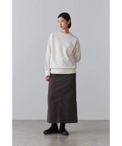 YLEVE(イレーヴ)の「YLEVE / COTTON TWILL GARMENT DYE SK(スカート・レディース・ホワイト/グレー・0/2/1)」の20枚目の写真