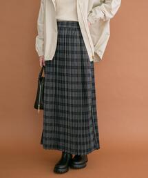 チェックプリーツスカート