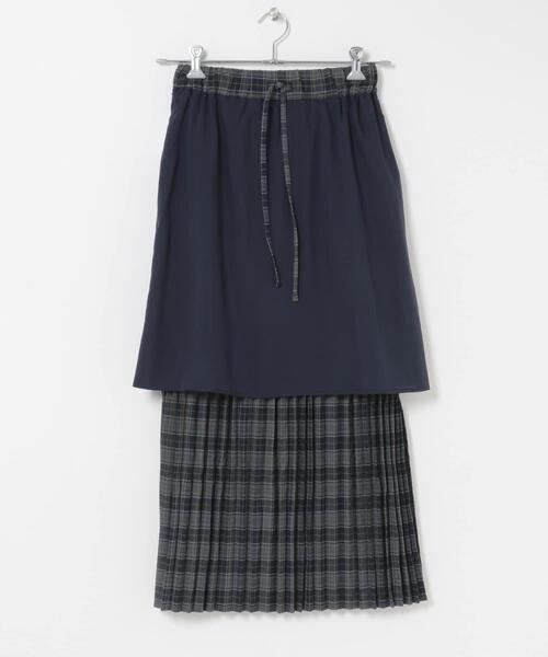 ITEMS URBANRESEARCH(アイテムズ アーバンリサーチ)の「チェックプリーツスカート(スカート・レディース・ネイビー/ブラウン・FREE)」の18枚目の写真