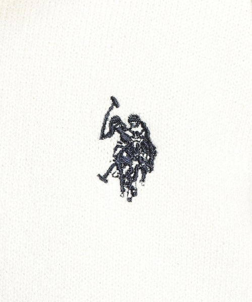 U.S. POLO ASSN.(ユーエスポロアッスン)の「U.S. POLO ASSN. (ユーエスポロアッスン) 【Women】 ニット パーカー フルジップ レディース ワンポイント ロゴ刺繍 ニットカーデ PLL63803(ニット/セーター・レディース・イエロー/グレー/ネイビー/アイボリー・M/L)」の7枚目の写真