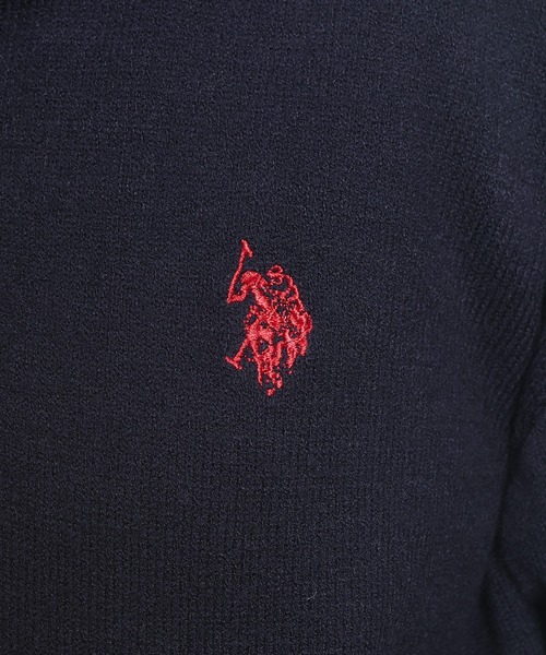 U.S. POLO ASSN.(ユーエスポロアッスン)の「U.S. POLO ASSN. (ユーエスポロアッスン) 【Women】 ニット パーカー フルジップ レディース ワンポイント ロゴ刺繍 ニットカーデ PLL63803(ニット/セーター・レディース・イエロー/グレー/ネイビー/アイボリー・M/L)」の18枚目の写真