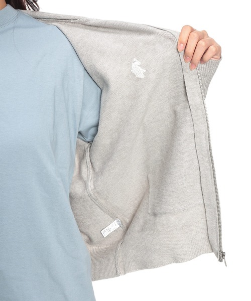 U.S. POLO ASSN.(ユーエスポロアッスン)の「U.S. POLO ASSN. (ユーエスポロアッスン) 【Women】 ニット パーカー フルジップ レディース ワンポイント ロゴ刺繍 ニットカーデ PLL63803(ニット/セーター・レディース・イエロー/グレー/ネイビー/アイボリー・M/L)」の17枚目の写真