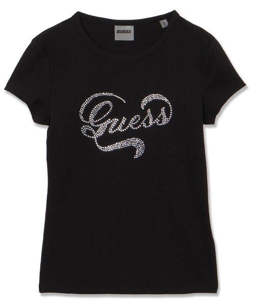 Guess（ゲス）の「AMALIA Tee（Tシャツ/カットソー・レディース・ホワイト系その他/ブラック・X-SMALL/SMALL/MEDIUM/LARGE）」の2枚目の写真