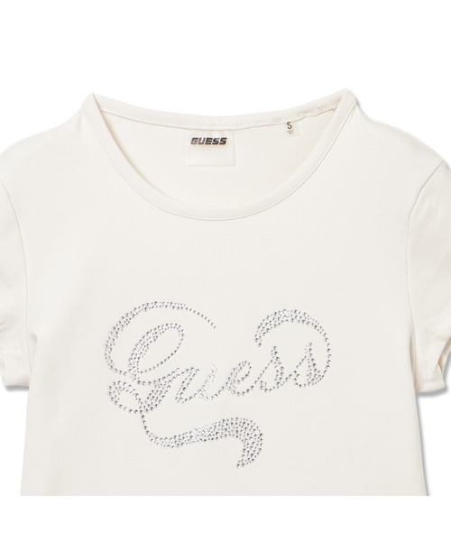 Guess（ゲス）の「AMALIA Tee（Tシャツ/カットソー・レディース・ホワイト系その他/ブラック・X-SMALL/SMALL/MEDIUM/LARGE）」の8枚目の写真