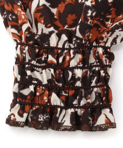 Omekashi（オメカシ）の「【Omekashi Baby】Babyフラワーリーフオールインワン（つなぎ/オールインワン・キッズ・ブラック/ブラウン/レッド・ﾌﾘ-）」の5枚目の写真