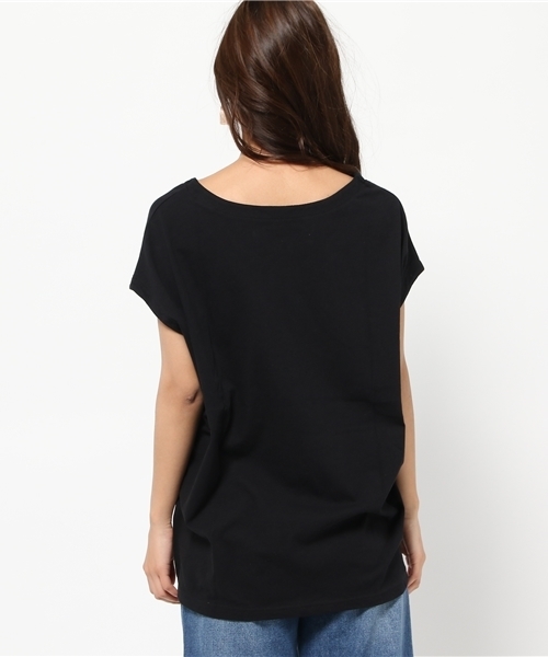 FREE'S MART（フリーズマート）の「カリフォルニアコットンVネックチュニック（Tシャツ/カットソー・レディース・ホワイト/ブラック/カーキ/グレー/ブルー/グレー系その他・FREE）」の9枚目の写真