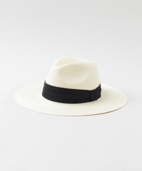 URBAN RESEARCH（アーバンリサーチ）の「UR つば広ペーパーHAT（ハット・レディース・ブラック/ホワイト・FREE）」の2枚目の写真