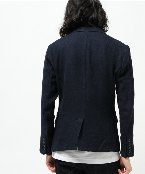 Burner(バーナー)の「【K・U・I】綿麻カルゼジャケット(テーラードジャケット・メンズ・ネイビー・LARGE/MEDIUM)」の3枚目の写真