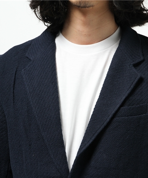 Burner(バーナー)の「【K・U・I】綿麻カルゼジャケット(テーラードジャケット・メンズ・ネイビー・LARGE/MEDIUM)」の5枚目の写真