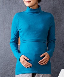 SweetMommy（スウィートマミー）の「極暖裏起毛 タートルネック授乳トップス（マタニティウェア/グッズ・キッズ）」