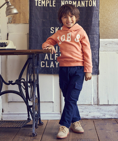 RUGGEDWORKS(ラゲッドワークス)の「モールスキンカーゴパンツ(カーゴパンツ・キッズ・ネイビー/カーキ/グレー・90cm/100cm/140cm/110cm/120cm/130cm/80cm)」の12枚目の写真