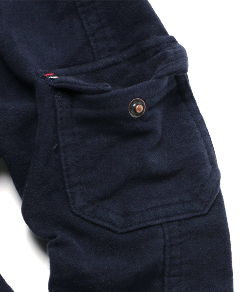 RUGGEDWORKS(ラゲッドワークス)の「モールスキンカーゴパンツ(カーゴパンツ・キッズ・ネイビー/カーキ/グレー・90cm/100cm/140cm/110cm/120cm/130cm/80cm)」の6枚目の写真