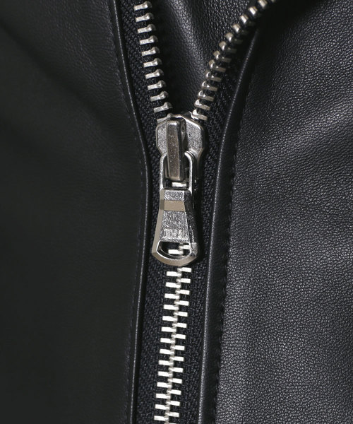 Magine（マージン）の「SHEEP LEATHER DIRECT SEMI VEGI W RIDERS JKT：シープレザーダイレクト セミベジ Wライダース（ライダースジャケット・メンズ・ブラック・46/48/44）」の14枚目の写真