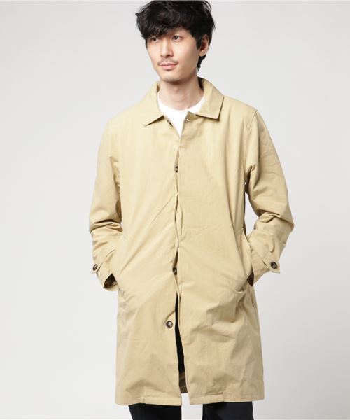 ROOPTOKYO（ループトウキョウ）の「ワッシャーツイル ステンカラーコート ボアライナー付き（ステンカラーコート・メンズ・オリーブ/ネイビー/ベージュ・L/M）」の6枚目の写真
